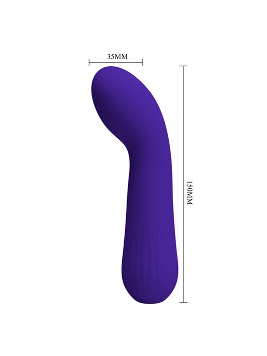 Pretty Love Faun - Vibratore Curvo Punto G in Silicone Viola