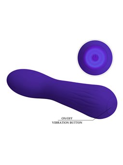 Pretty Love Faun - Vibratore Curvo Punto G in Silicone Viola
