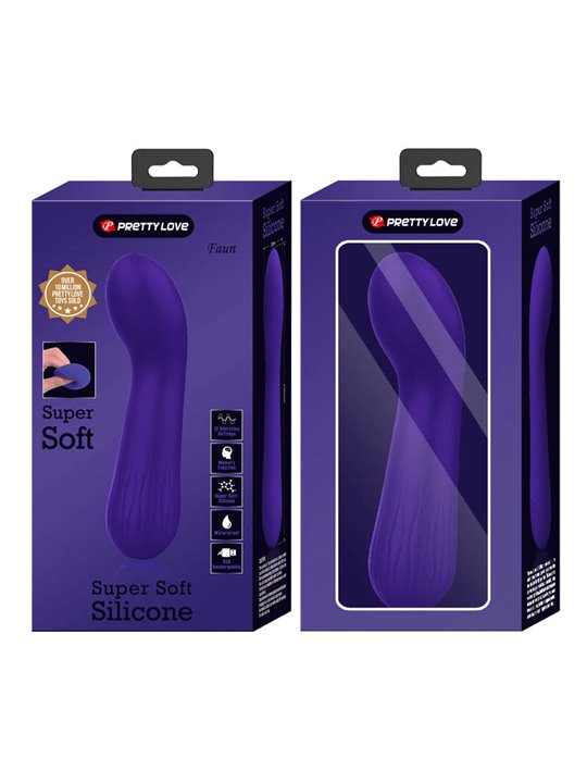 Pretty Love Faun - Vibratore Curvo Punto G in Silicone Viola