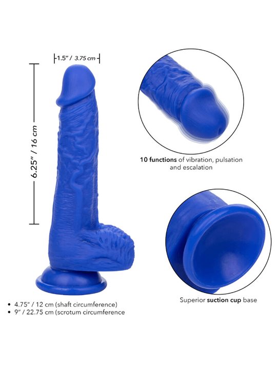 Admiral Vibrating Sailor - Vibratore Dildo Realistico Blu
