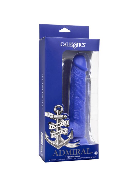 Admiral Vibrating Sailor - Vibratore Dildo Realistico Blu