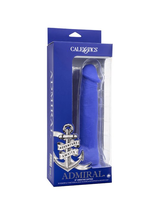 Admiral Vibrating Captain - Vibratore Dildo Realistico Blu