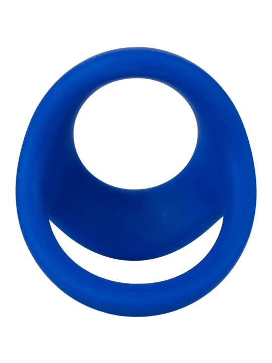 Admiral Cock & Ball Dual Ring - Anello Fallico Doppio in Silicone Blu