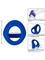 Admiral - Cock Ball Dual Ring Blue