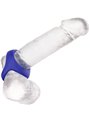 Admiral Cock & Ball Dual Ring - Anello Fallico Doppio in Silicone Blu