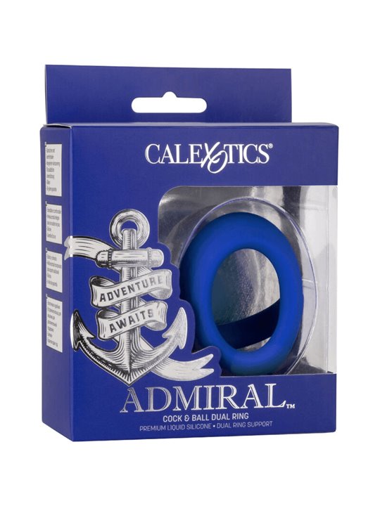 Admiral - Cock Ball Dual Ring Blue