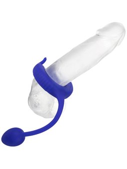 Admiral Weighted Cock Ring - Anello Fallico Vibrante con Plug Anale Blu