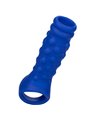 Admiral - Beaded Penis Cover Liquid Silicone Blue