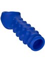 Admiral Beaded Extension - Guaina Fallica con Perline in Silicone Liquido Blu
