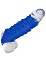 Admiral Beaded Extension - Guaina Fallica con Perline in Silicone Liquido Blu