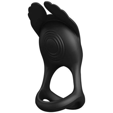 Pretty Love - Vibrant Penis Ring 7 Vibrations Black Silicone