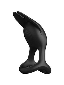 Pretty Love - Vibrant Penis Ring 7 Vibrations Black Silicone