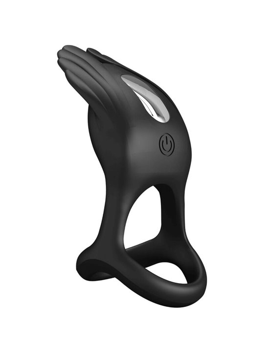 Pretty Love - Vibrant Penis Ring 7 Vibrations Black Silicone