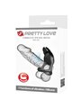 Pretty Love - Anello Fallico Vibrante in Silicone Nero