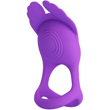 Pretty Love - Anello Fallico Vibrante in Silicone Viola