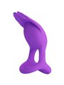 Pretty Love - Vibrant Penis Ring 7 Vibrations Purple Silicone