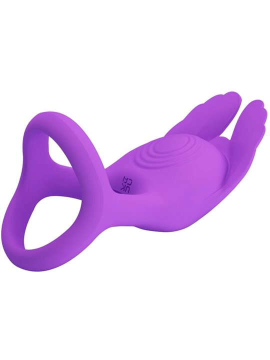 Pretty Love - Vibrant Penis Ring 7 Vibrations Purple Silicone