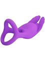 Pretty Love - Anello Fallico Vibrante in Silicone Viola