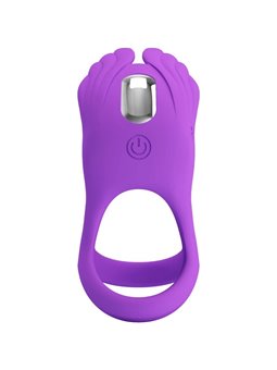 Pretty Love - Vibrant Penis Ring 7 Vibrations Purple Silicone