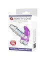 Pretty Love - Vibrant Penis Ring 7 Vibrations Purple Silicone