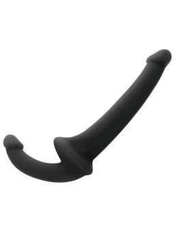 Addicted Toys - Dildo Strap-On Senza Imbracatura con Doppia Penetrazione Nero