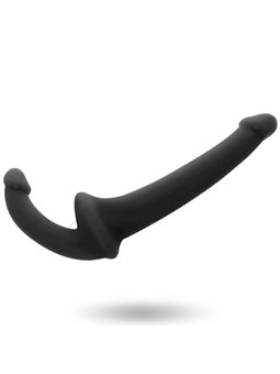 Addicted Toys - Dildo Strap-On Senza Imbracatura con Doppia Penetrazione Nero