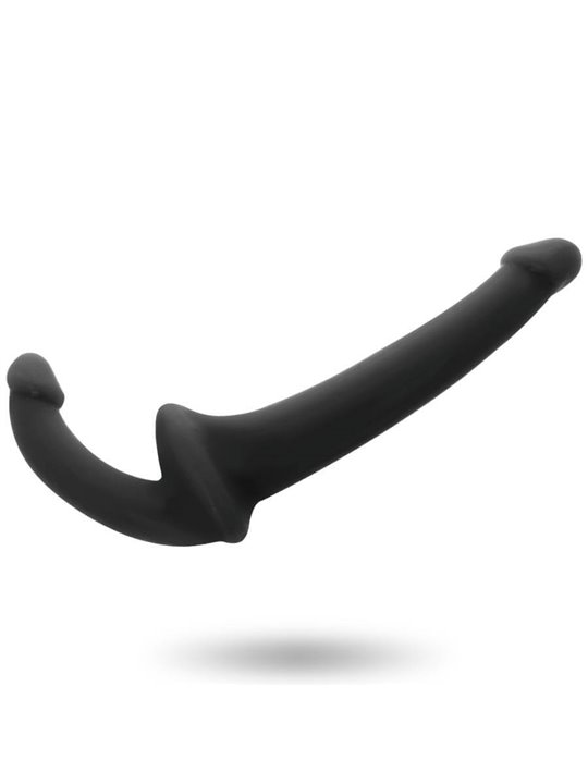 Addicted Toys - Dildo Strap-On Senza Imbracatura con Doppia Penetrazione Nero