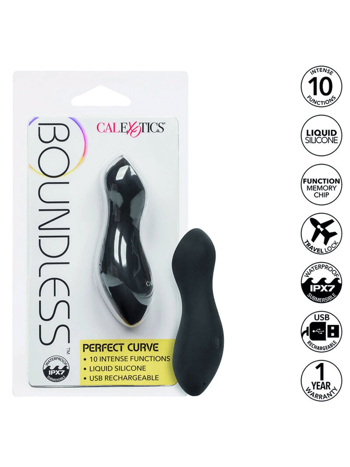 California Exotics Perfect Curve - Massaggiatore Clitorideo Nero