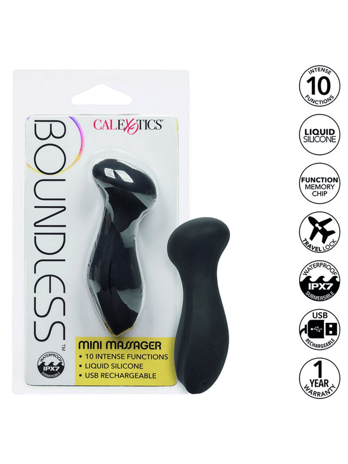 California Exotics Mini Massager - Massaggiatore Intimo Nero
