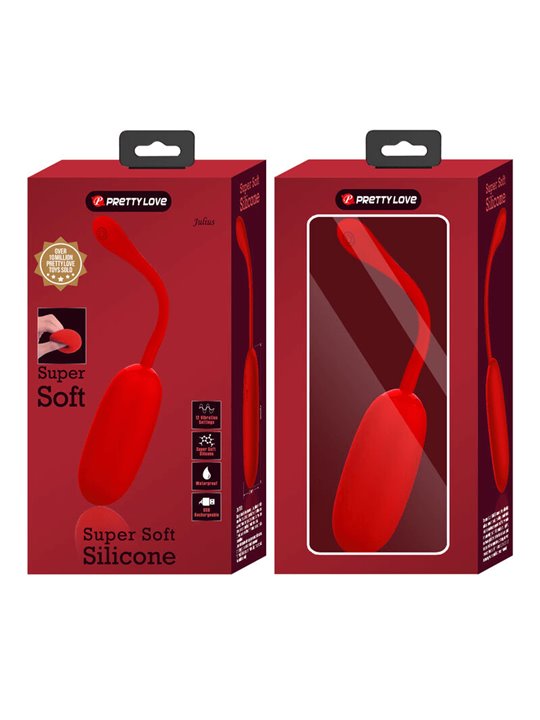 Pretty Love Julius - Ovetto Vibrante 12 Funzioni Rosso