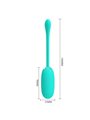 Pretty Love - Julius Waterproof-Rechargeable Vibrating Egg Aqua GReen