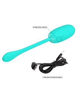 Pretty Love - Julius Waterproof-Rechargeable Vibrating Egg Aqua GReen