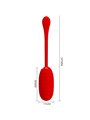 Pretty Love - Kirk Rechargeable Vibrating Egg Red