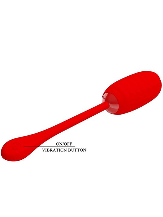 Pretty Love - Kirk Rechargeable Vibrating Egg Red