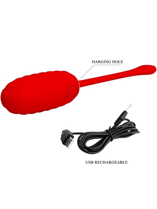 Pretty Love - Kirk Rechargeable Vibrating Egg Red