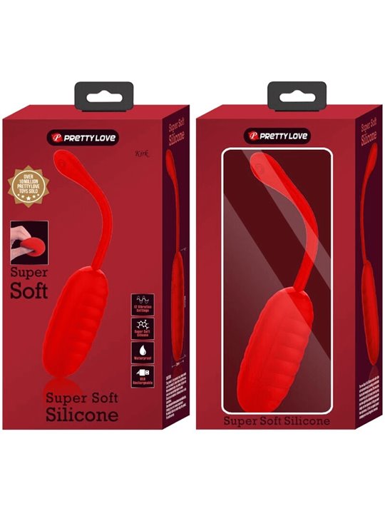 Pretty Love - Kirk Rechargeable Vibrating Egg Red