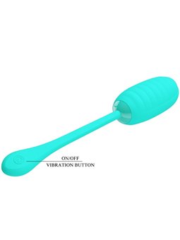 Pretty Love - Kirk Rechargeable Vibrating Egg Aqua GReen