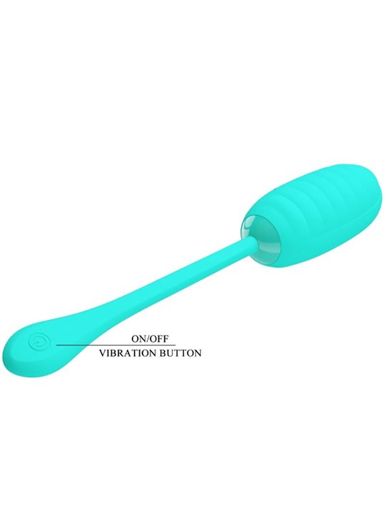 Pretty Love Kirk - Ovetto Vibrante 12 Funzioni Verde Acqua