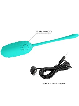 Pretty Love - Kirk Rechargeable Vibrating Egg Aqua GReen