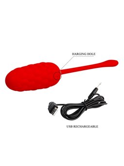 Pretty Love Marina - Vibrating Egg with Red Texture