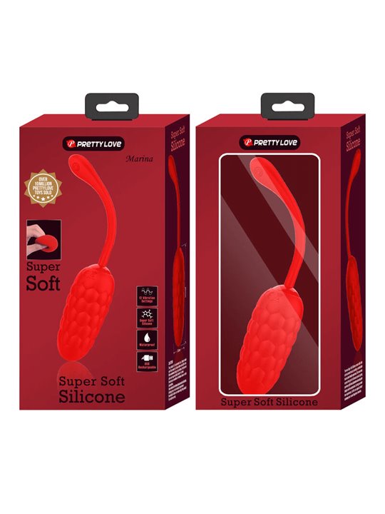 Pretty Love Marina - Vibrating Egg with Red Texture