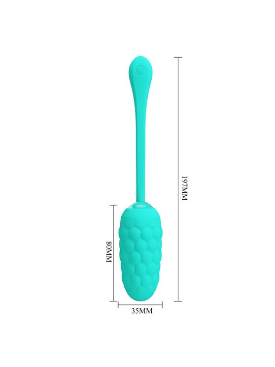 Pretty Love Marina - Vibrating Egg with Aqua Green Texture