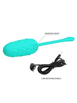 Pretty Love Marina - Vibrating Egg with Aqua Green Texture