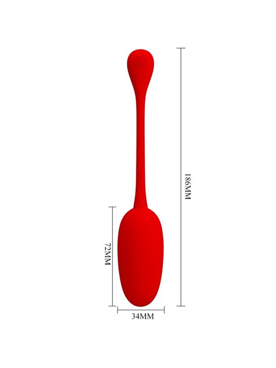 Pretty Love Knucker - Ovetto Vibrante 12 Funzioni Rosso