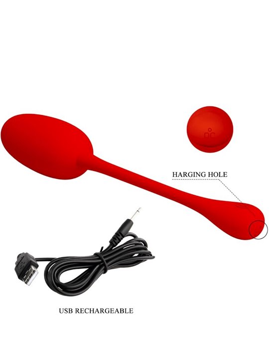 Pretty Love Knucker - Ovetto Vibrante 12 Funzioni Rosso