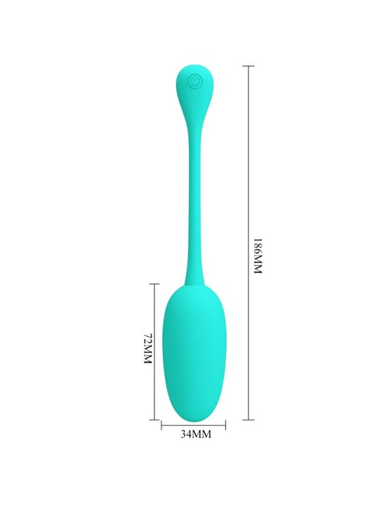 Pretty Love - Knucker Water GReen Rechargeable Vibrating Egg