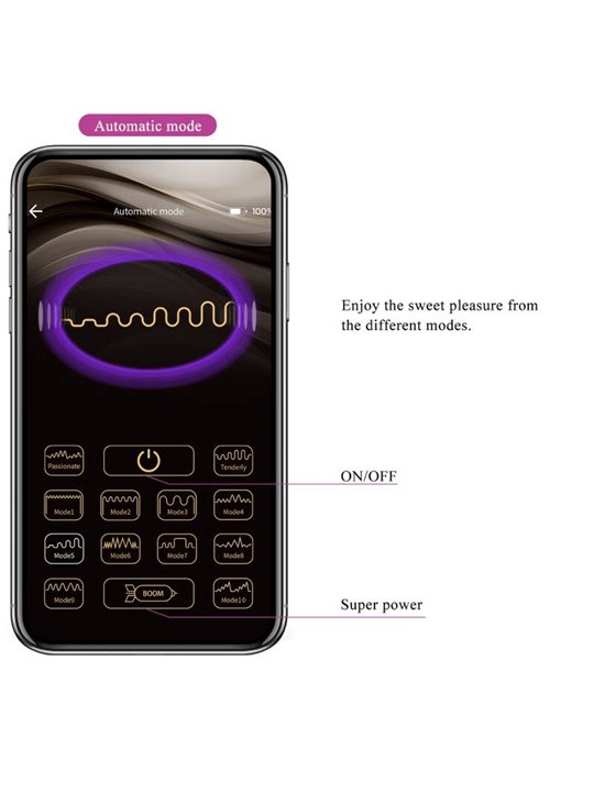 Pretty Love Jayleen - Ovetto Vibrante Viola Controllabile Da App