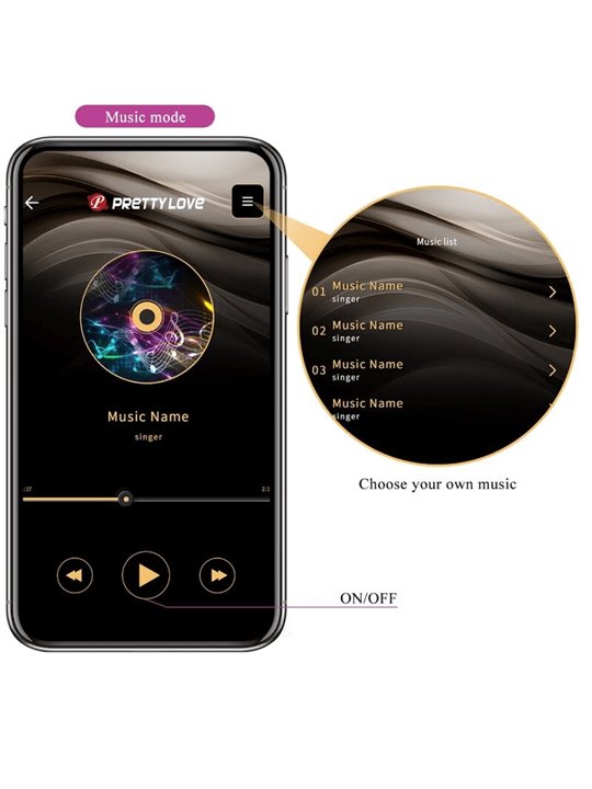 Pretty Love - Catalina Vibrator App Remote Control Purple
