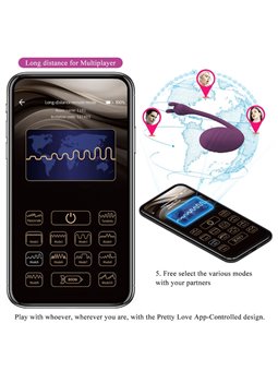 Pretty Love Catalina - Ovetto Vibrante Viola Controllabile Da App