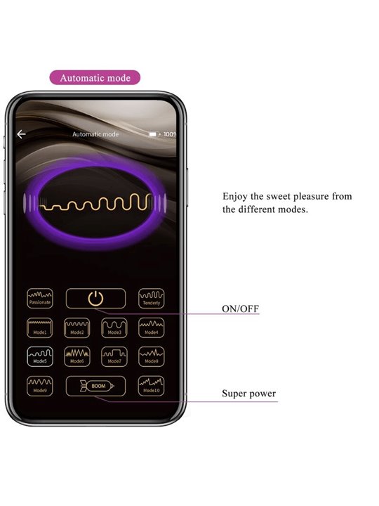 Pretty Love - Elvira Kegel Balls App Remote Control Purple
